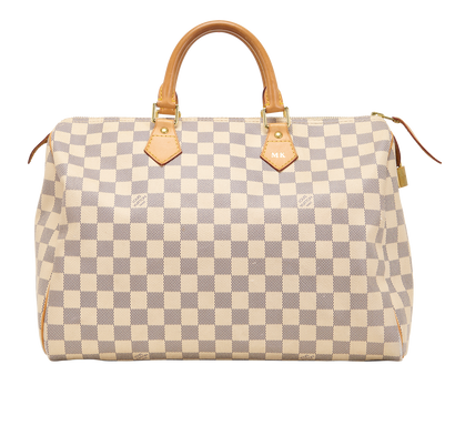 Speedy 35, &pound;780, Handbags, White, Canvas, Front view